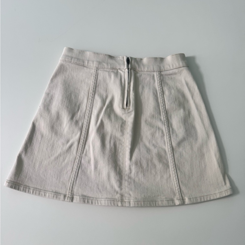 Express Denim Lace-Up Mini Skirt - Picture 4 of 8